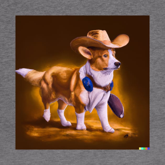 Cowboy Corgi by GhostlierNation